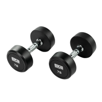 Гантель обрезиненная 7,5 кг BRONZE GYM BG-PA-DB-R075