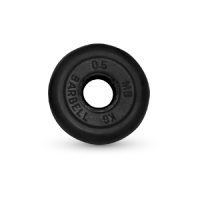 0.5 кг диск (блин) MB Barbell (черный) 31 мм.