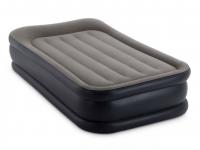 Кровать-матрас "TWIN DELUXE PILLOW REST RAISED AIRBED WITH FIBER-TECH BIP",эл/н220V,191х99х42 INTEX 64132