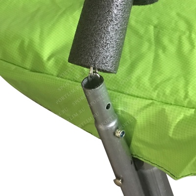 Батут DFC JUMP 8ft складной, сетка, чехол, apple green (244см)